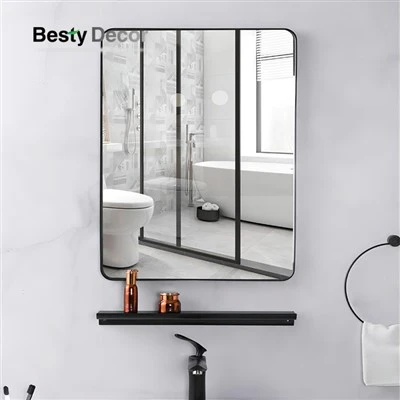 Miroir rectangulaire avec cadre en aluminium