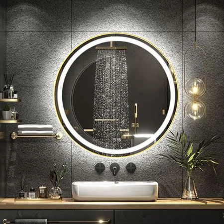 Miroirs LED Smart Touch avec cadre en alliage d'aluminium